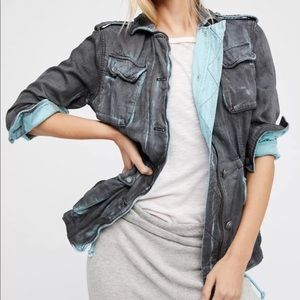 Free People Double Cloth Military Jacket